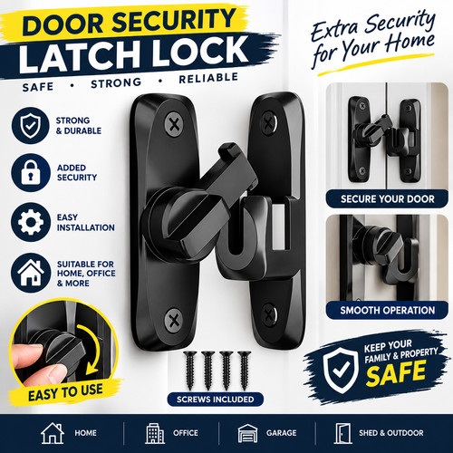 180 degree flip door lock - door,