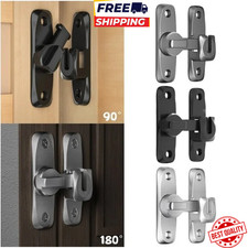 90°/180° Flip Door Lock Zinc